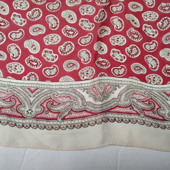 ❤️RALPH LAUREN Black Label Paisley 100% Silk Bandana Scarf - Picture 5 of 6